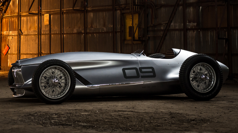 Illustration for article titled Infiniti's New Classic Grand Prix Racer Should Be Mocked But It's Too Damn Pretty